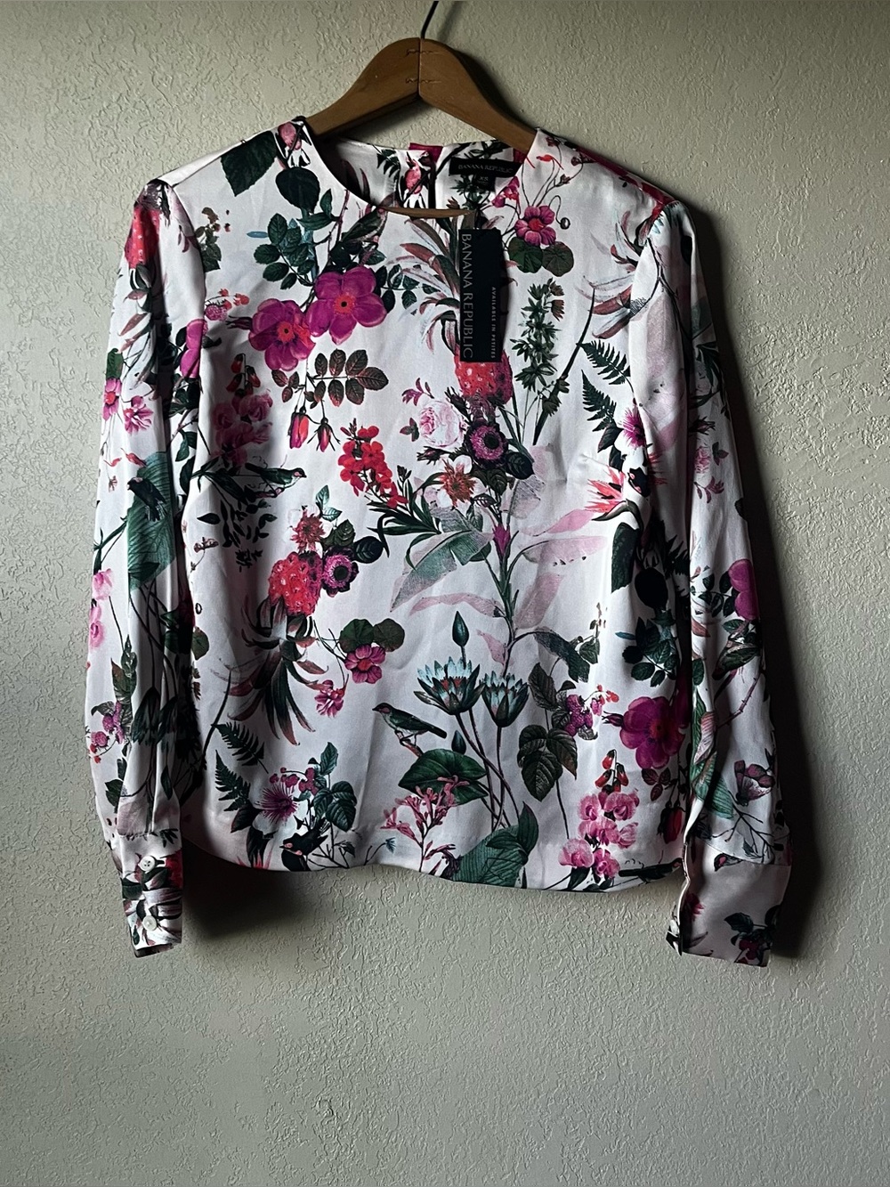 Banana Republic Floral Long-Sleeve Blouse